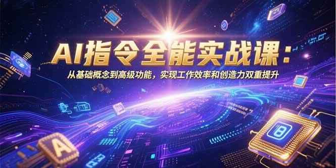 （15455期）AI指令全能实战课：从基础概念到高级功能，实现工作效率和创造力双重提升-咩咩网络