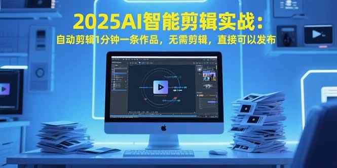 （15504期）2025AI智能剪辑实战：自动剪辑1分钟一条作品，无需剪辑，直接可以发布-咩咩网络