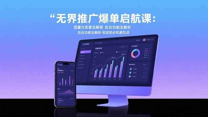 （15567期）无界推广爆单启航课：流量分发算法解密 后台功能全解析 投放前必知避坑点-咩咩网络
