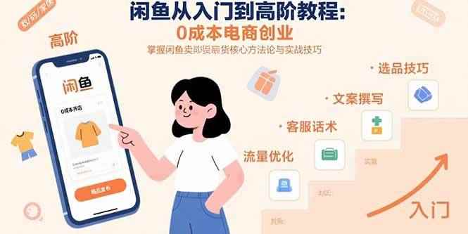 （15640期）闲鱼从入门到高阶教程：0成本电商创业，掌握闲鱼卖货核心方法论与实战技巧-咩咩网络