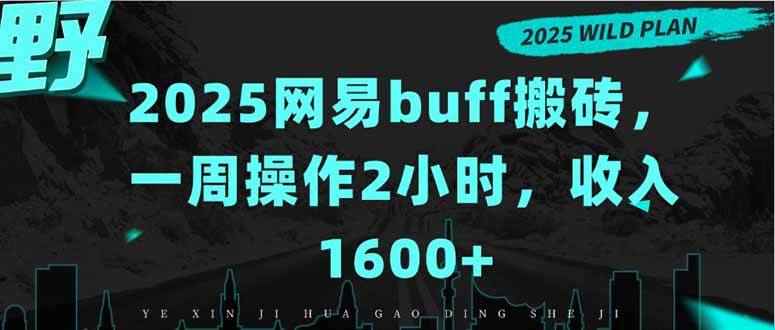 （15666期）2025网易buff搬砖，一周操作2小时，收入1600+-咩咩网络